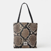 Monogram met lage plaatsing Canvas tas voor snakes (Achterkant)