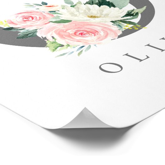 Monogram met letter O, Initiële prints (Hoek)