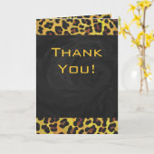 Monogram met luipaard bruin en geel kaart (Gele Bloem)