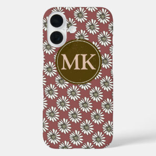 monogram met mazen iPhone 16 hoesje