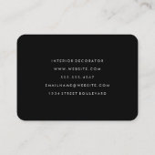 Monogram met modern waterverfpenseelstreek visitekaartje (Achterkant)