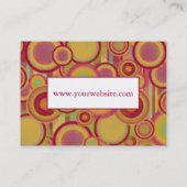 Monogram met Moderne, Kleurrijke Abstracte Vormen Visitekaartje (Achterkant)