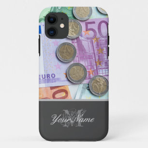  Monogram met munten en bankbiljetten! Case-Mate iPhone Case