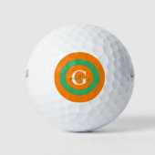 Monogram met naam | Gepersonaliseerd - Golfballen (Voorkant)