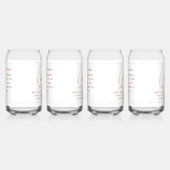 Monogram met naam Katholieke zegen drinkset Blikvorm Glas (Rechts)