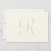 Monogram met paradijzen bedankt kaarten (Achterkant)