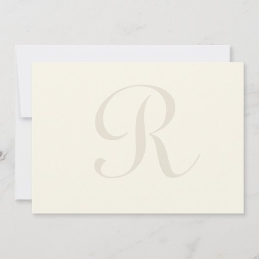 Monogram met paradijzen bedankt kaarten (Achterkant)