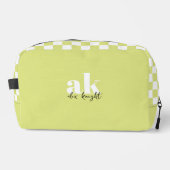 Monogram met retrosignatuur gecontroleerd toilettasje (Voorkant)