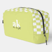 Monogram met retrosignatuur gecontroleerd toilettasje (Rechterhoek)