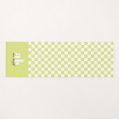 Monogram met retrosignatuur gecontroleerd yogamat (Voorkant (horizontaal))