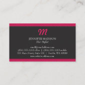 Monogram met textuur visitekaartje (Achterkant)