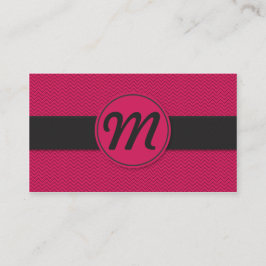Monogram met textuur visitekaartje