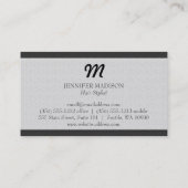 Monogram met textuur visitekaartje (Achterkant)