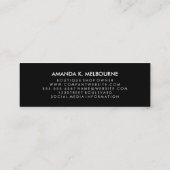 Monogram met verlichtingselementen mini visitekaartje (Achterkant)