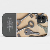 Monogram met verschillende sleutels! Case-Mate iPhone Case (Achterkant (horizontaal))