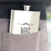 Monogram met zwarte accenten flacon (Voorbeeld)