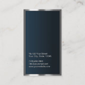 Monogram Metaal Lijst Donker Groen Visitekaartje (Achterkant)