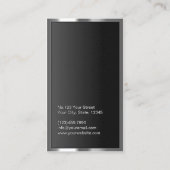 Monogram Metaal Lijst Elegant Gold Visitekaartje (Achterkant)