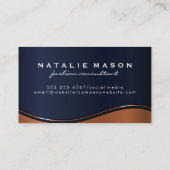 Monogram | Metaalgolf Visitekaartje (Achterkant)