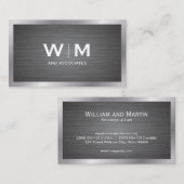 Monogram | Metaalgrens Visitekaartje (Voorkant / Achterkant)