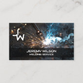 Monogram Metaallasser Handyman Visitekaartje (Voorkant)