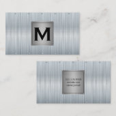 Monogram | Metalen achtergrond Visitekaartje (Voorkant / Achterkant)