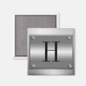 Monogram metalen Lijst met schroefmagneet Magneet (Voorkant / Achterkant)