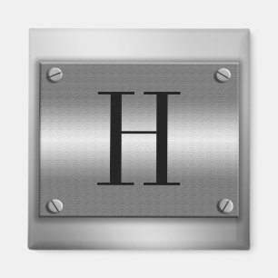 Monogram metalen Lijst met schroefmagneet Magneet