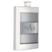 Monogram Metalen Textuur Klassieke Flask Flacon (Rechts)