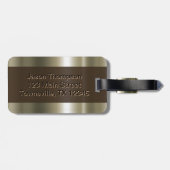 Monogram Metalic Gold Kijk Bagagelabel (Achterkant horizontaal)