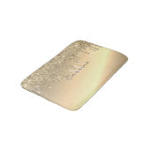 Monogram Metallic 14K Gold Glitter Dripping (tapij Badmat (Gekanteld)