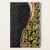 Monogram Metallic Gold Damask Planner (Achterkant)