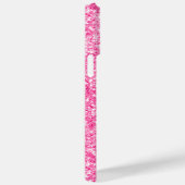 Monogram Metallic Hot Pink Glitter druppelt Androi Case-Mate iPhone Case (Achterkant / Rechts)