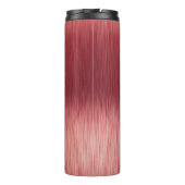Monogram Metallic Roze Gestructureerde Gepersonali Thermosbeker (Achterkant)