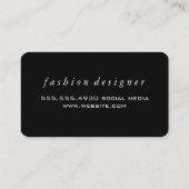 Monogram Metallic / Strepen Visitekaartje (Achterkant)