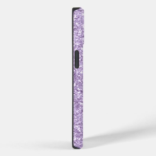 Monogram Metallic Violet Paarse druppelen Glitter Case-Mate iPhone Case (Achterkant / Rechts)