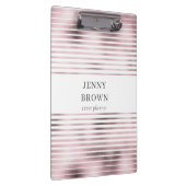 monogram metallisch roos goud folie strepen klembord (Rechts)