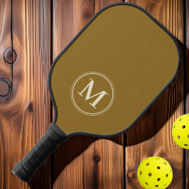 Monogram Mid-Century Effen Warme Woestijnkleur Pickleball Paddle
