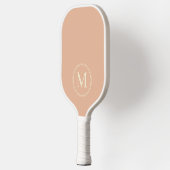 Monogram Mid-Century Effen Zoete Perzik Kleur Pickleball Paddle (Links)