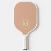 Monogram Mid-Century Effen Zoete Perzik Kleur Pickleball Paddle (Achterkant)