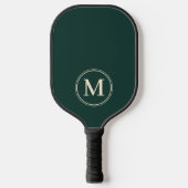 Monogram Mid-Century Efficiënt Saliegroen Kleur Pickleball Paddle (Voorkant)