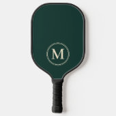 Monogram Mid-Century Efficiënt Saliegroen Kleur Pickleball Paddle (Achterkant)