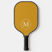Monogram Mid-Century Solid Burnt Buttercup Kleur Pickleball Paddle (Voorkant)