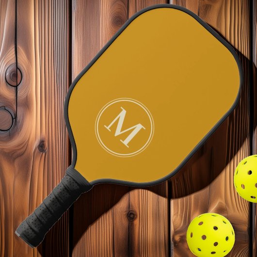 Monogram Mid-Century Solid Burnt Buttercup Kleur Pickleball Paddle