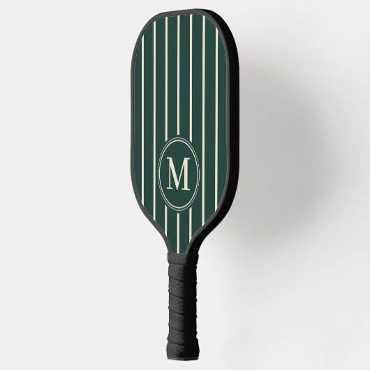 Monogram Mid-Century Striping Sage Groene Kleur Pickleball Paddle (Links)