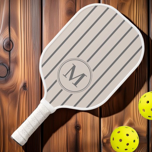 Monogram MidCentury Striping Sandcastle roze kleur Pickleball Paddle