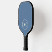 Monogram Midden-eeuw Solid Capri Blauwe Kleur Pickleball Paddle (Links)