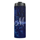 Monogram Midnite Blue Confetti Thermosbeker (Voorkant)