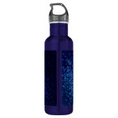 Monogram Midnite Blue Confetti Waterfles (Achterkant)