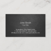 Monogram Militaire Ster Koele Grunge Metallic Visitekaartje (Achterkant)